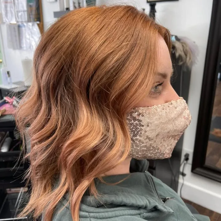 Soft copper waves